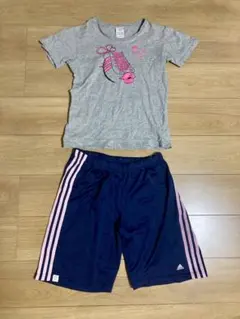 adidas ジャージ上下セット グレー/ネイビー