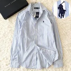 新品タグ付 最新タグ✨ポロバイラルフローレン シャツ ストライプ ポニー 箱付き