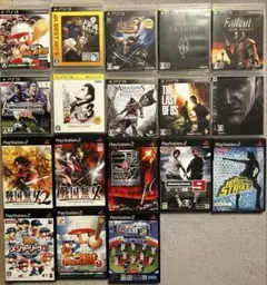 【18点】PS2／PS3ソフト まとめ売りセット パワプロウイニングイレブン