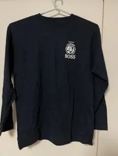 Suntory BOSS コーヒー 長袖Tシャツ ネイビーのサムネイル