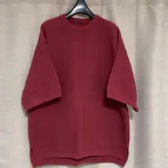 Crepuscule バーガンディ クルーネックニットのサムネイル