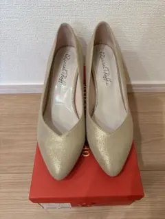 【美品】ORiental TRaffic ゴールドラメパンプス　size:39のサムネイル
