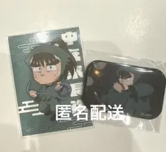 忍たま乱太郎 極楽湯 カード 軍師 缶バッジ 中在家長次