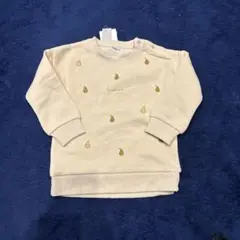 新品　トレーナー　梨柄　95センチ　裏起毛