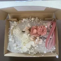 髪飾り　花冠とヘアピンセット