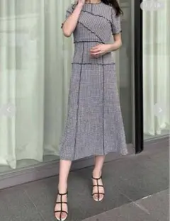snidel カシュクールシャツワンピース　ギンガムチェック snidel カシュクールシャツワンピース ギンガムチェック セール