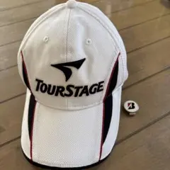 ★TourStage メッシュキャップ ホワイト　フリーサイズ★