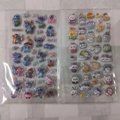 スティッチとちいかわのシール２枚セット