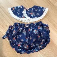 coto cotte 花柄スタイ&ブルマセット