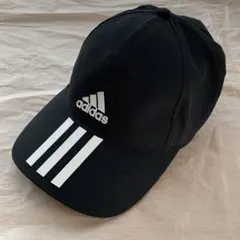 【新品】 adidas ブラック キャップ 3本ライン スリーストライプス
