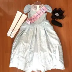 美品✨ビビディバビディブティック ディズニーランド シンデレラ 140㎝ ディズニー ビビデバビデブティク シンデレラプレミアムドレスセット