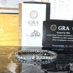 ✨️最高級品✨️モアサナイト2mm 19cm テニスブレスレットのサムネイル