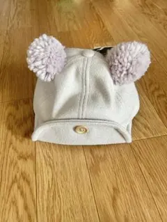新品　morinorinkle 帽子　キャップ　くま　ボンボン