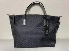 【専用】　希少　ロベルタピエリ　ブガッティ　ハンドバッグ　起毛×レザー　黒 極美品】 希少 ロベルタピエリ ブガッティ ハンドバッグ 起毛