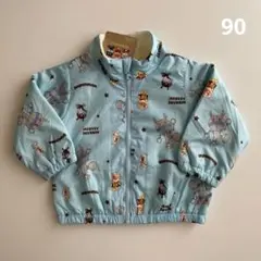 新品(90) ウィンドブレーカー アウター 裏フリース アンパンマン ダダンダン