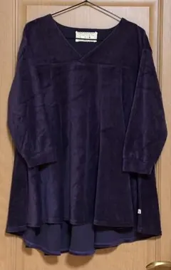 ドラッグストアーズfu-ai ダークパープル Vネック チュニック 4