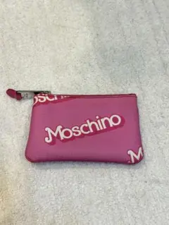 正規品 MOSCHINO ロゴ ポーチ ピンクのサムネイル