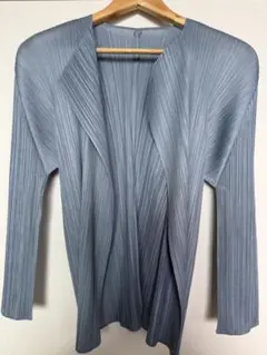 PLEATS PLEASE 長袖 カーディガン ブルーのサムネイル
