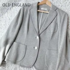 美品OLD ENGLAND ジャージー素材　テーラードジャケット グレー　38