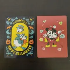 ディズニーストア　じゃんけん　あいこ　カード　ハロウィン　ドナルド　ミッキー