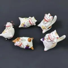 招き猫の箸置き 5個セット