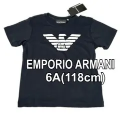 新品未使用 EMPORIO ARMANI Tシャツ 6A(118cm) ネイビー