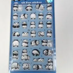 NEKONI 3Dドロップシール [パンダ] ぷっくりシール ボンボン