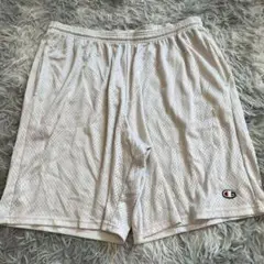 美品✨【Champion】メッシュパンツ L 白 大きいサイズ ウエストゴム