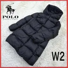 送料無料！ ポロラルフローレン ブラックカラー ゆるめ ダウン コート パーカー