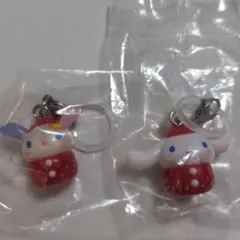サンリオ　いちご　めじるしアクセサリー　ウサハナ　シナモロール２個セット