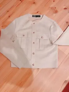 スエード ノーカラージャケット