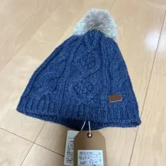 AIGLE ネイビー ケーブル編み帽子 8610-57001のサムネイル