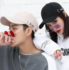 ２色セット◆大人気キャップ♪激カワ韓国ロゴ帽子◆送料無料☆メンズレディース