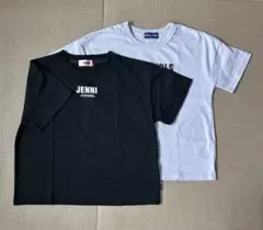 プリント半袖Tシャツ ブラック パープル 150cm 2枚