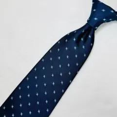 【KEITH VALLER U.K. LONDON】ネクタイ 小紋柄 ネイビー