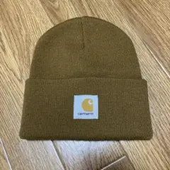 カーハート ニット帽 キャメル ブラウン