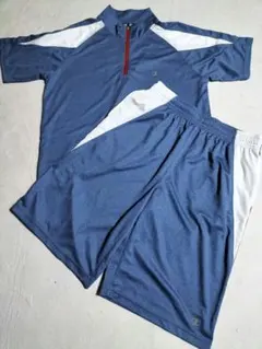 【美品】Champion ジャージ上下セット ブルー ホワイト XLサイズのサムネイル