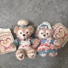 スウィートダッフィー 2014 ぬいぐるみバッジ　ダッフィー　シェリーメイ