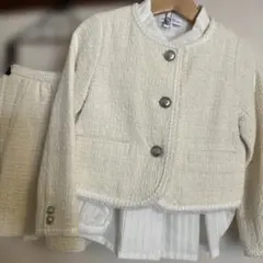 値下げ⭐︎ホワイトツイードジャケット•スカート•ブラウスセット