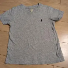 【美品】Polo グレー Tシャツ 100　ラルフローレン　Ｖネック