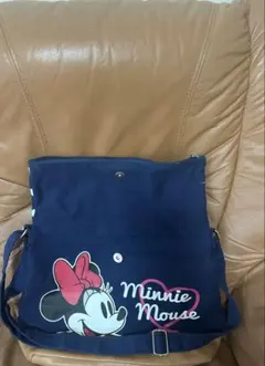 ミニーマウス ショルダーバッグ ネイビー