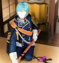 水色 ショート 刀剣乱舞 刀剣男士 一期一振 いちごひとふり ウィッグ