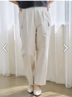 【COHINA】センタープレステーパードカーゴパンツ　 regular　XS