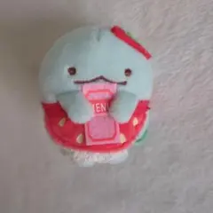 とかげ　 てのりぬいぐるみ 喫茶すみっコでいちごフェアテーマ すみっコぐらし