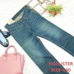 ♥HOLLISTER♥ダメージジーンズ（M相当）インディゴブルー