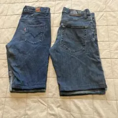 Levi's lee ハーフパンツ　ジーパン　ダメージ