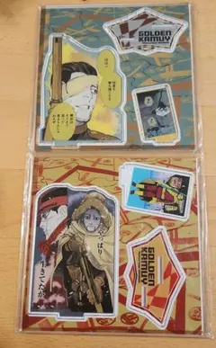 アクリルジオラマ ゴールデンカムイ展　杉元+尾形　尾形+ヴァシリ