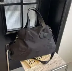 【新品】ハローキティ トートバッグ ボストンバック キャリー ブラック