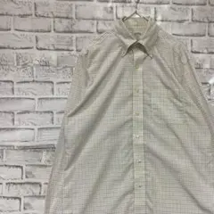 ブルックスブラザーズ長袖シャツ！ホワイトブルーチェック　 M 0304