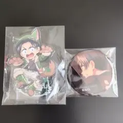 鬼滅の刃 村田さん 無限城編 缶バッジ アクリルスタンド 2点セット♥︎